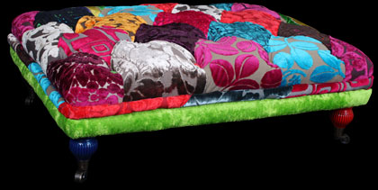 Patchwork footstool &ndash; Amazing